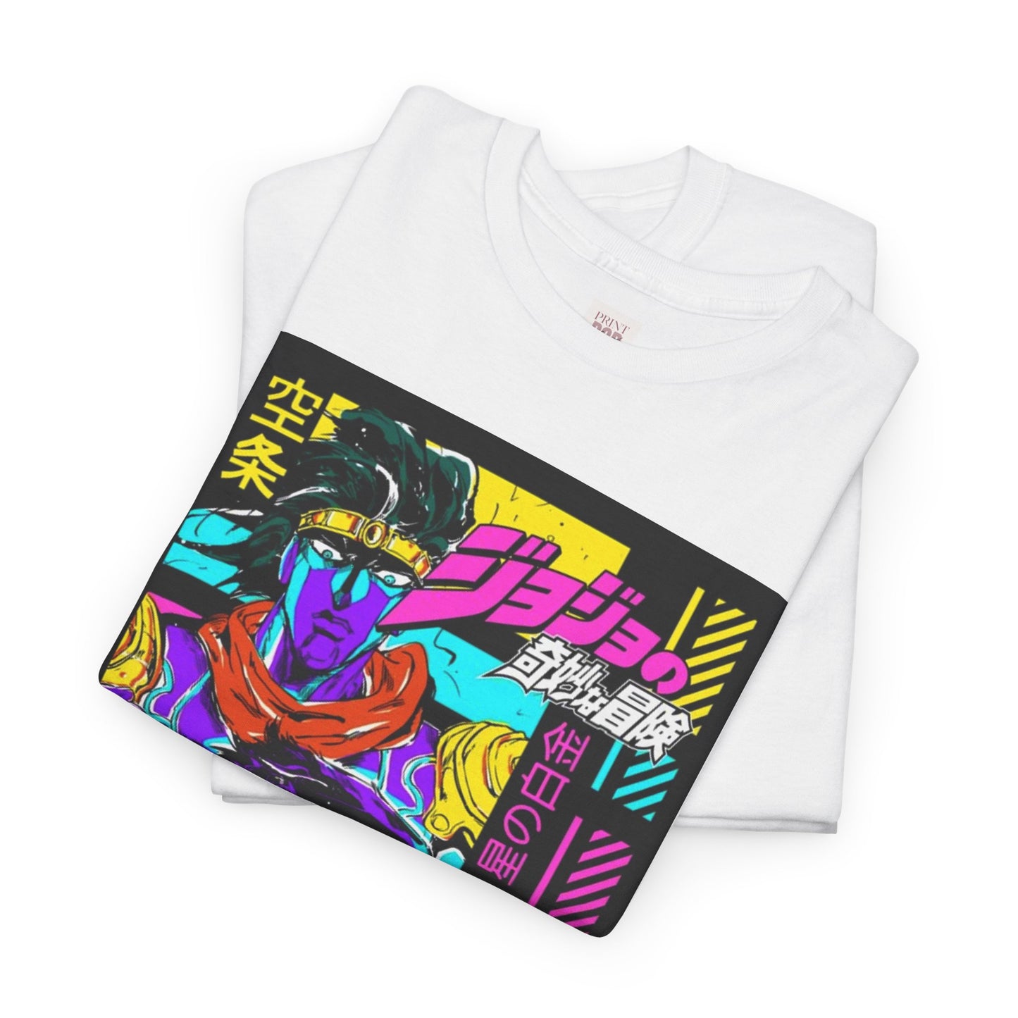 Jojo's Bizarre Adventure Unisex Heavy Cotton Tee - Vibrant and Stylish Design for Otaku Heads