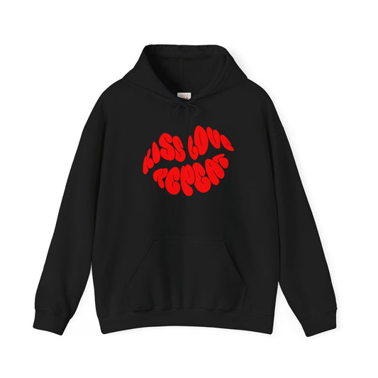 Kiss Love Repeat Unisex Heavy Blend Hoodie - High Quality and Comfortable