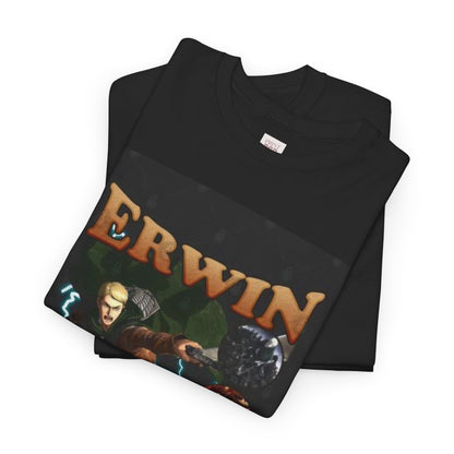 Attack On Titan Erwin Smith Unisex Heavy Cotton Tee - Vibrant and Stylish Design for Otaku Heads