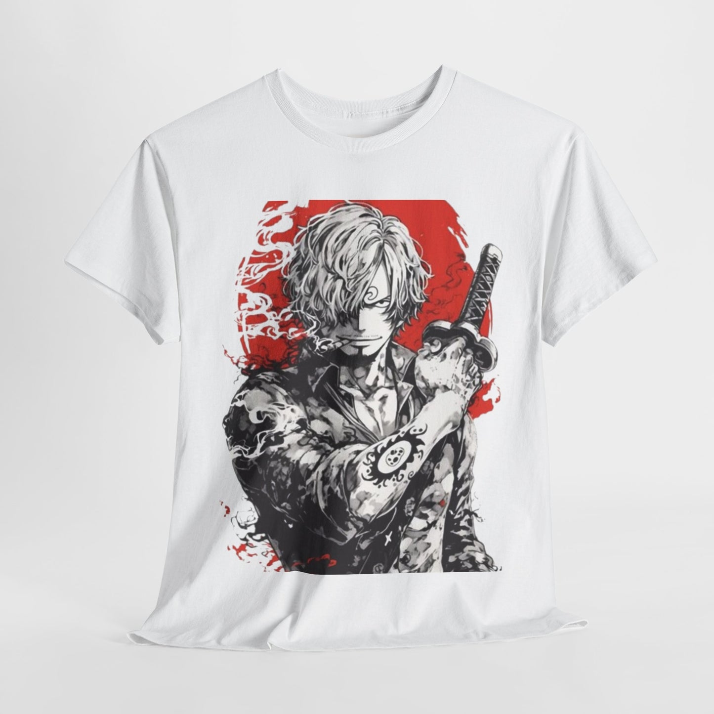 One Piece Shanks Unisex Heavy Cotton Tee - Vibrant and Stylish Design for Otaku Heads