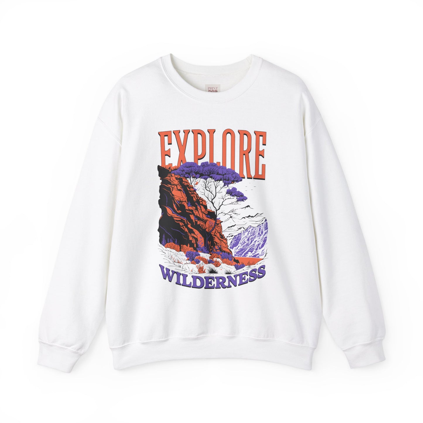 Explore Wilderness Unisex Heavy Blend Crewneck Sweatshirt - Premium Quality and Stylish