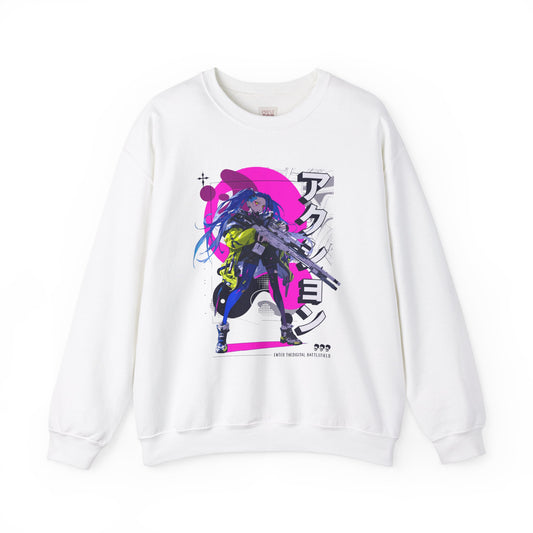 Anime-Inspired Unisex Heavy Blend Sweatshirt - Stylish Graphic Crewneck