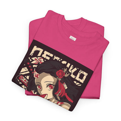 Demon Slayer Nezuko Kamado Unisex Heavy Cotton Tee - Vibrant and Stylish Design for Otaku Heads