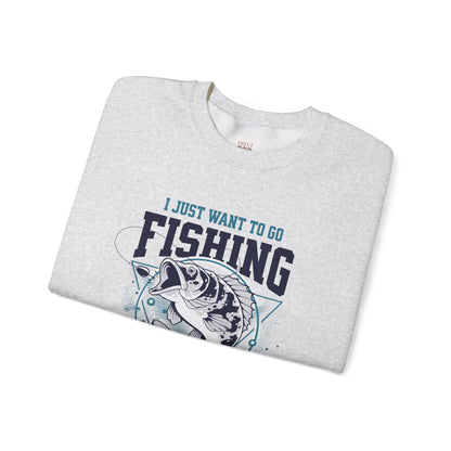 Fishing Lifestyle Unisex Heavy Blend Crewneck Unisex Heavy Blend Sweatshirt - Perfect for Anglers