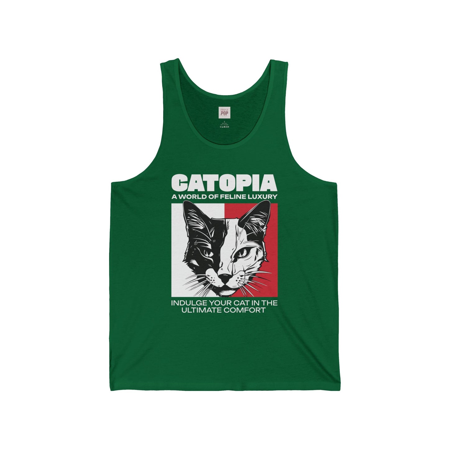 Cat Lovers Unisex Jersey Tank - Stylish Graphic Cat Design for Comfort and Fun