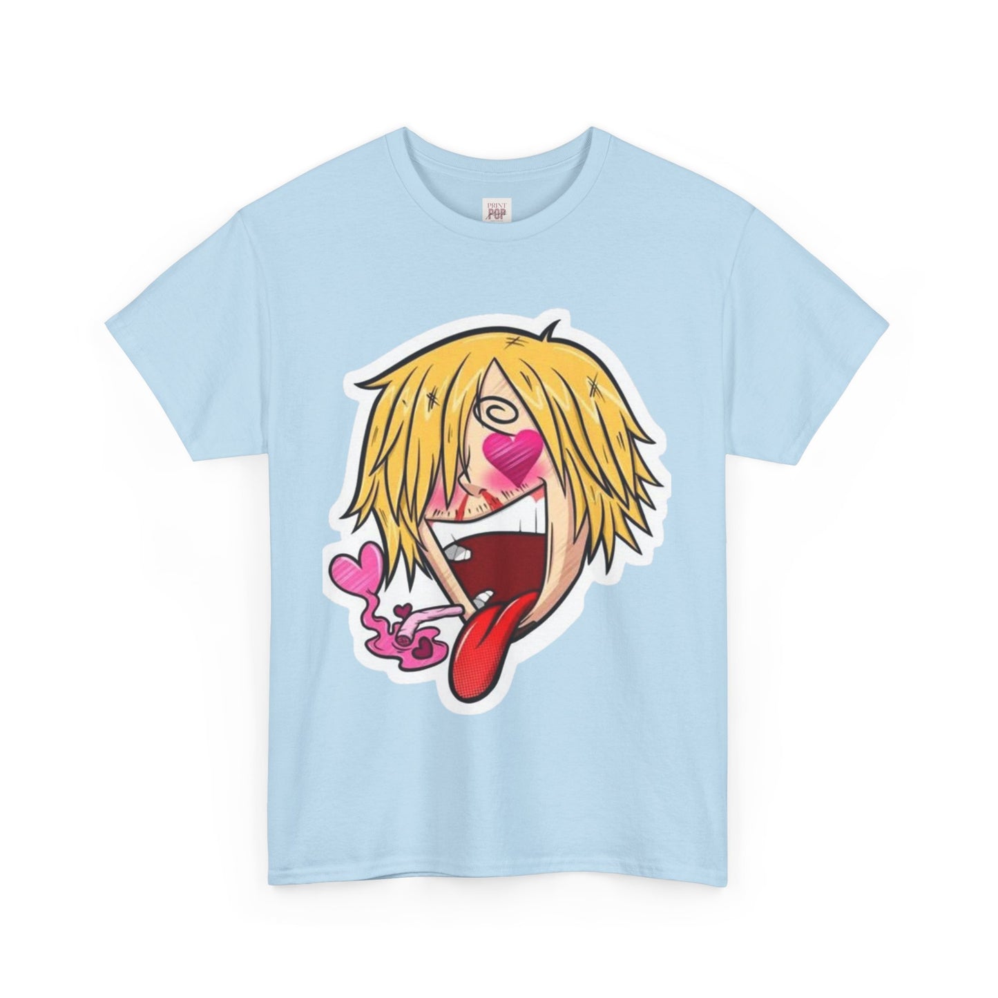 One Piece Sanji Unisex Heavy Cotton Tee - Vibrant and Stylish Design for Otaku Heads