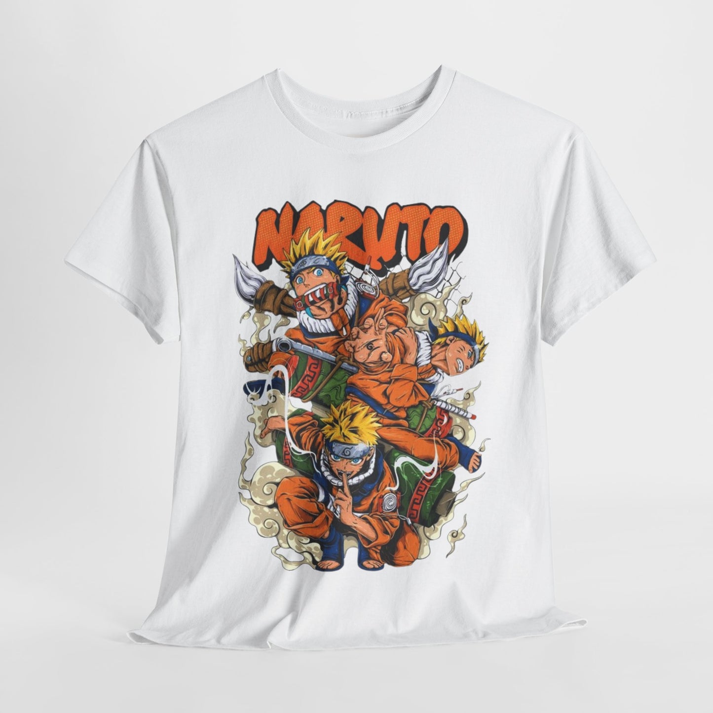 Naruto Shippuden Uzumaki Naruto Unisex Heavy Cotton Tee - Vibrant and Stylish Design for Otaku Heads