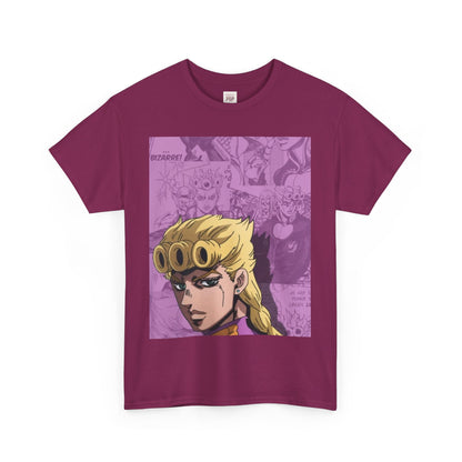 Jojo's Bizarre Adventure Giorno Giovanna Unisex Heavy Cotton Tee - Vibrant and Stylish Design for Otaku Heads