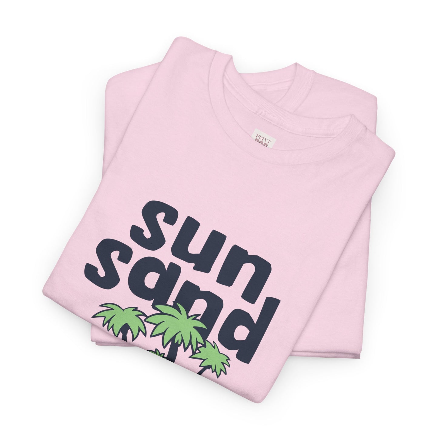 Beach Vibes Unisex Heavy Cotton Tee - "sun sand me" Design