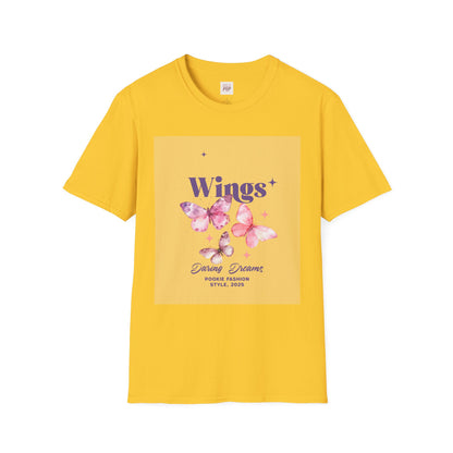 Wings Butterfly Unisex Softstyle T-Shirt - Dreamy Fashion for Nature Lovers