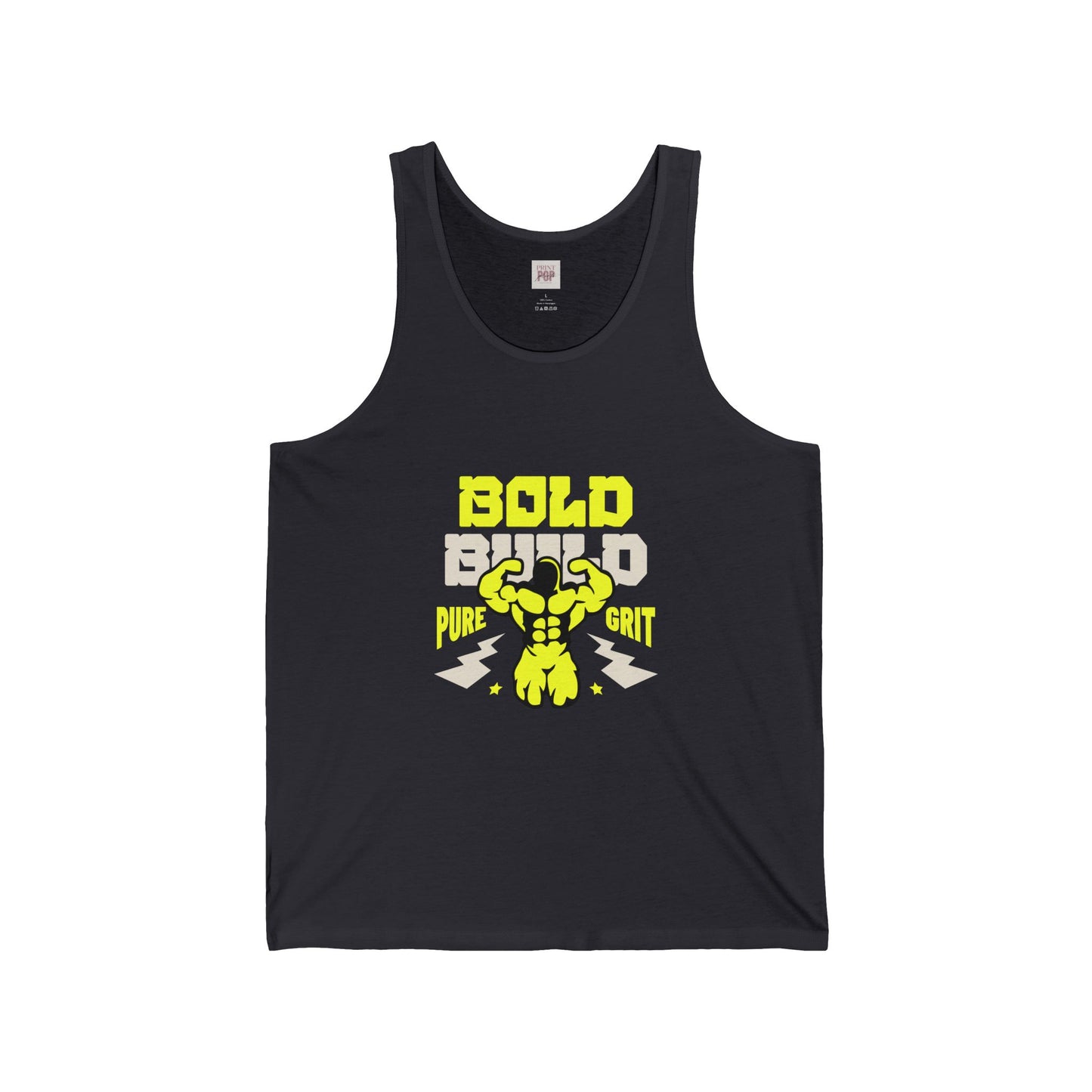 Bold Grit Unisex Jersey Tank - Motivational Workout Shirt