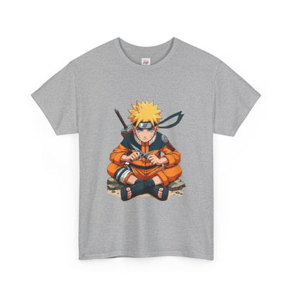 Naruto Shippuden Uzumaki Naruto Unisex Heavy Cotton Tee - Vibrant and Stylish Design for Otaku Heads