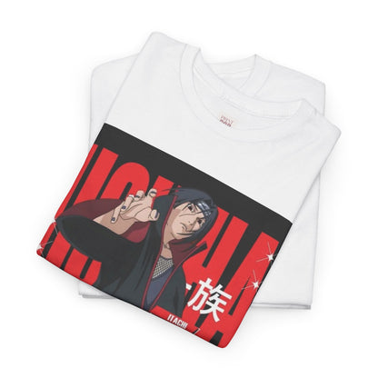 Naruto Shippuden Uchiha Itachi Unisex Heavy Cotton Tee - Vibrant and Stylish Design for Otaku Heads