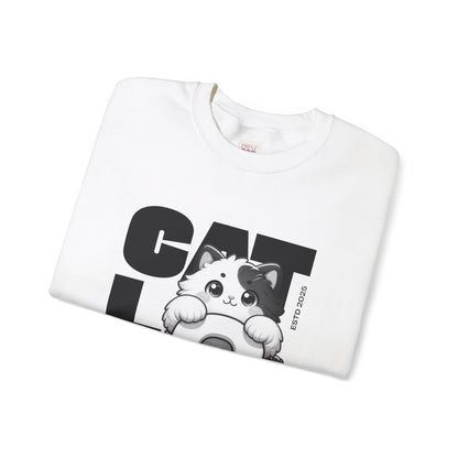 Cat Lovers Crewneck Unisex Heavy Blend Sweatshirt | Cute Cat Graphic Apparel