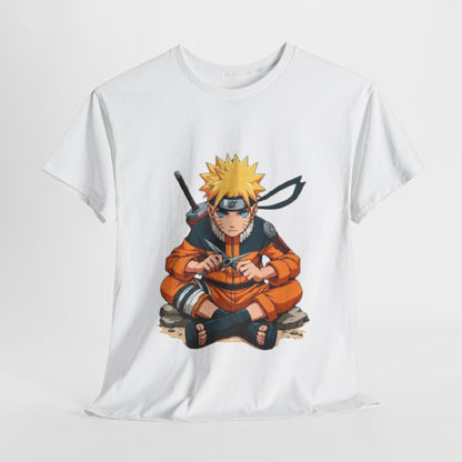 Naruto Shippuden Uzumaki Naruto Unisex Heavy Cotton Tee - Vibrant and Stylish Design for Otaku Heads