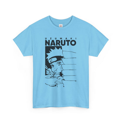 Naruto Shippuden Uzumaki Naruto Unisex Heavy Cotton Tee - Vibrant and Stylish Design for Otaku Heads