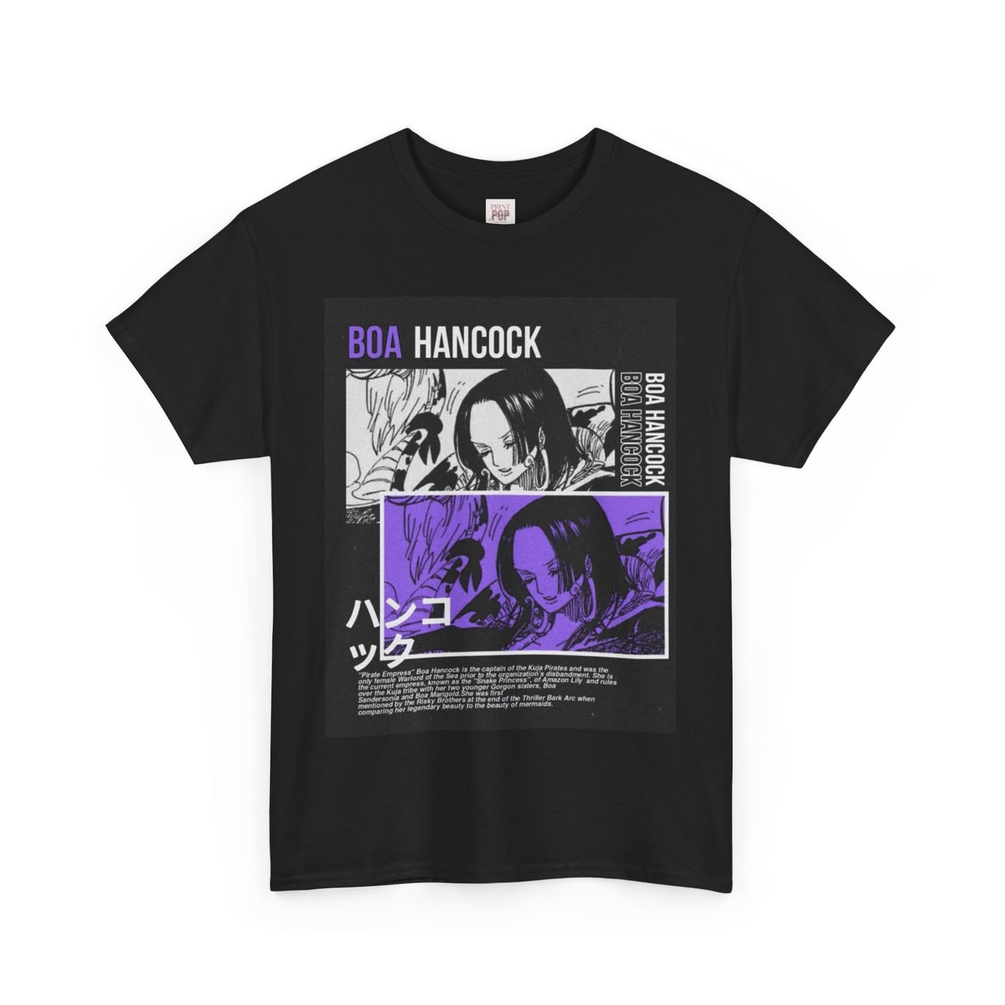 One Piece Boa Hancock Unisex Heavy Cotton Tee - Vibrant and Stylish Design for Otaku Heads