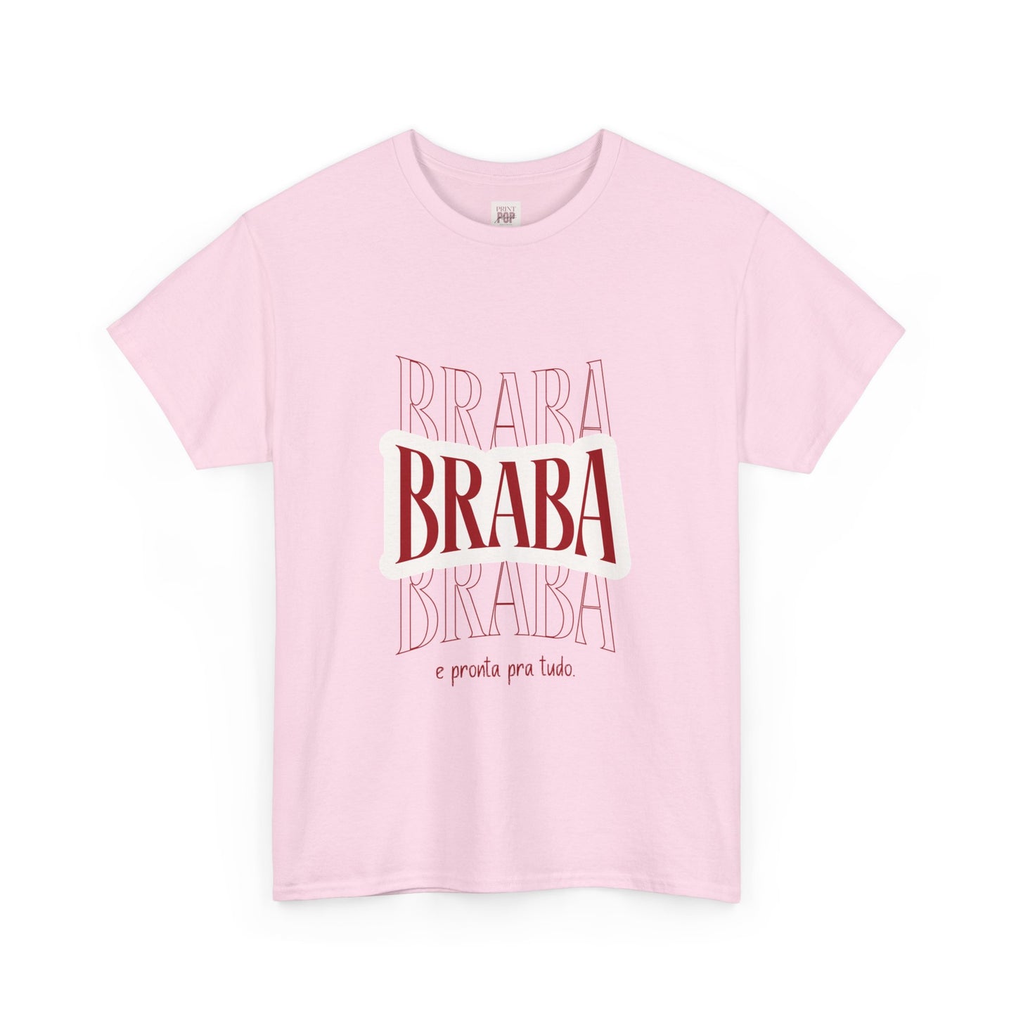 Braba Unisex Heavy Cotton Tee - Casual Statement Shirt for Everyday Wear