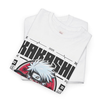 Naruto Shippuden Kakashi Unisex Heavy Cotton Tee - Vibrant and Stylish Design for Otaku Heads