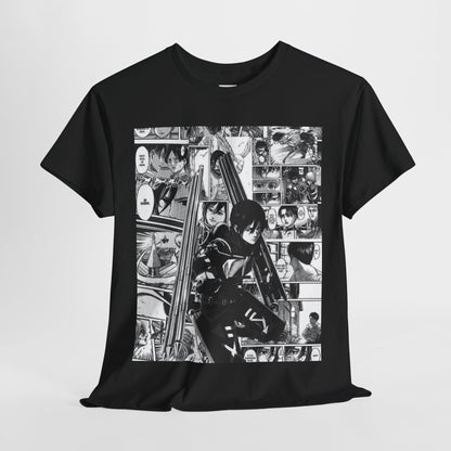 Attack On Titan Mikasa Ackerman Unisex Heavy Cotton Tee - Vibrant and Stylish Design for Otaku Heads