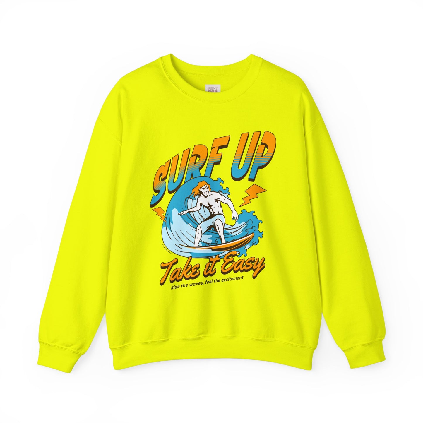 Surf Up Crewneck Sweatshirt - Unisex Heavy Blend for Chill Vibes