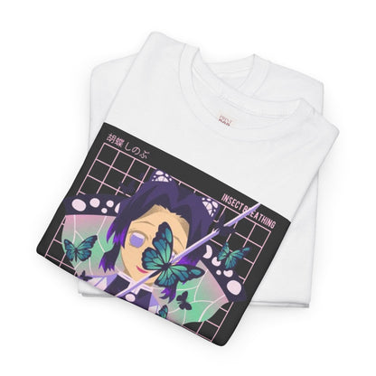 Demon Slayer Kocho Shinobu Unisex Heavy Cotton Tee - Vibrant and Stylish Design for Otaku Heads