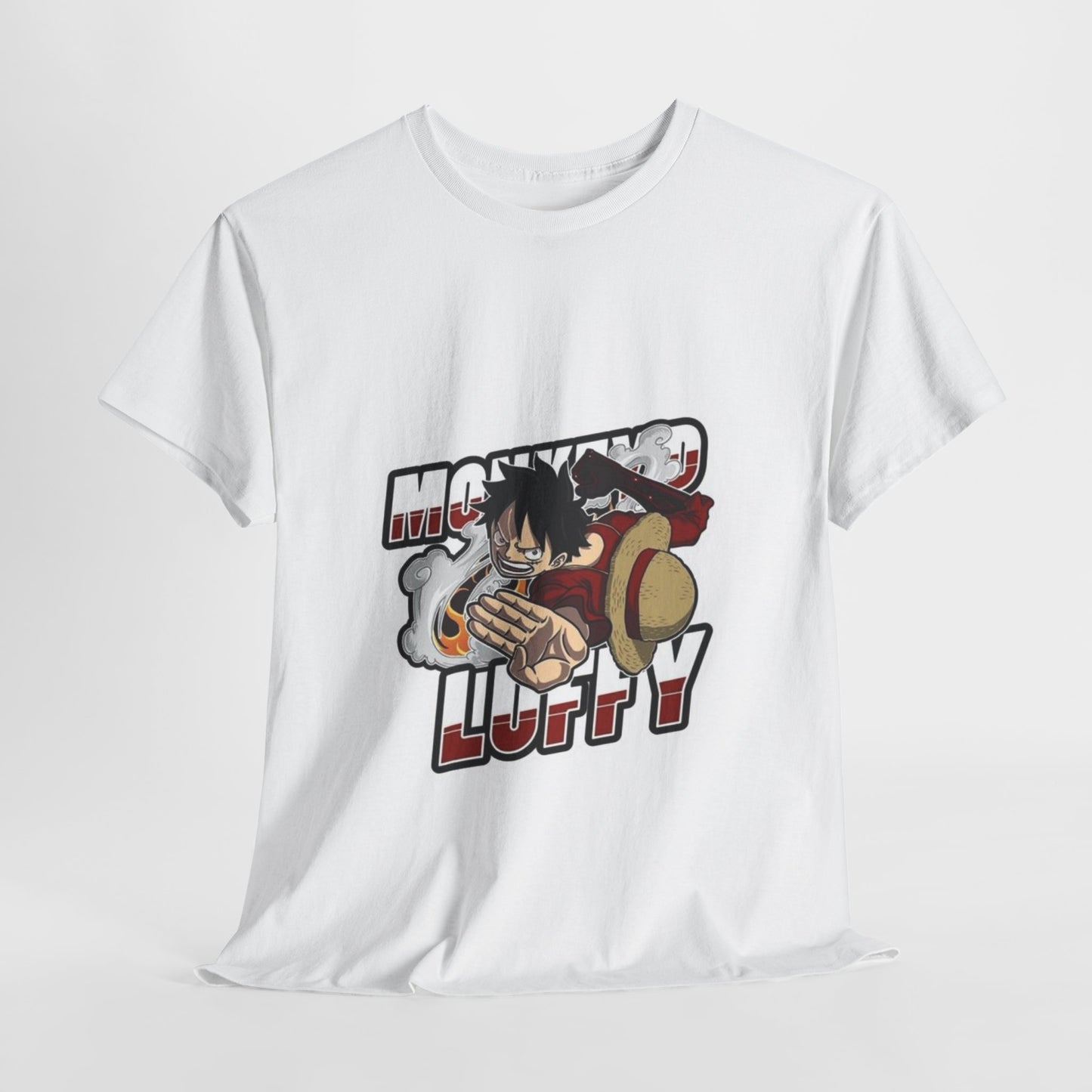 One Piece Luffy Unisex Heavy Cotton Tee - Vibrant and Stylish Design for Otaku Heads