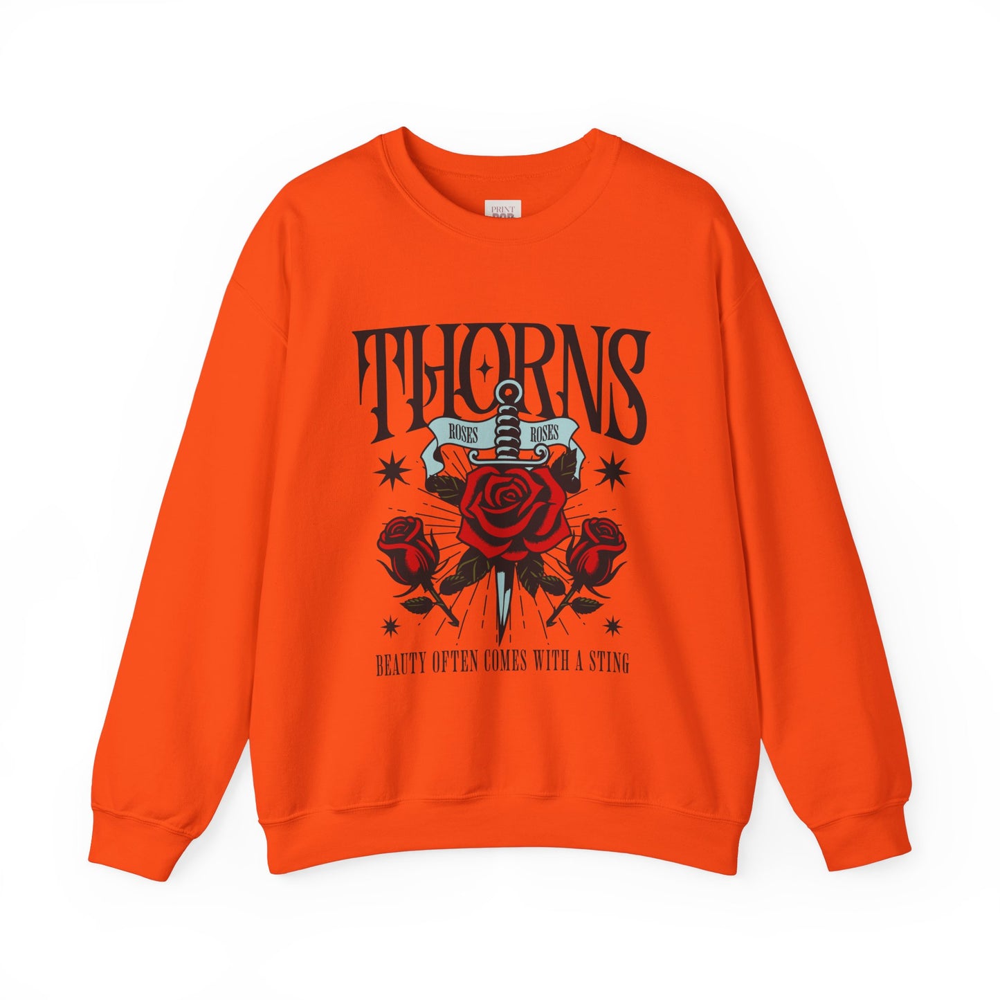 Thorns Graphic Crewneck Sweatshirt - Unisex Heavy Blend, Stylish & Comfortable