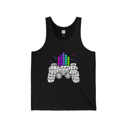 Colorful Gaming Unisex Jersey Tank Top - Cool Gamer Gift