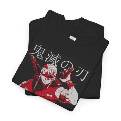 Demon Slayer Tengen Uzui Unisex Heavy Cotton Tee - Vibrant and Stylish Design for Otaku Heads