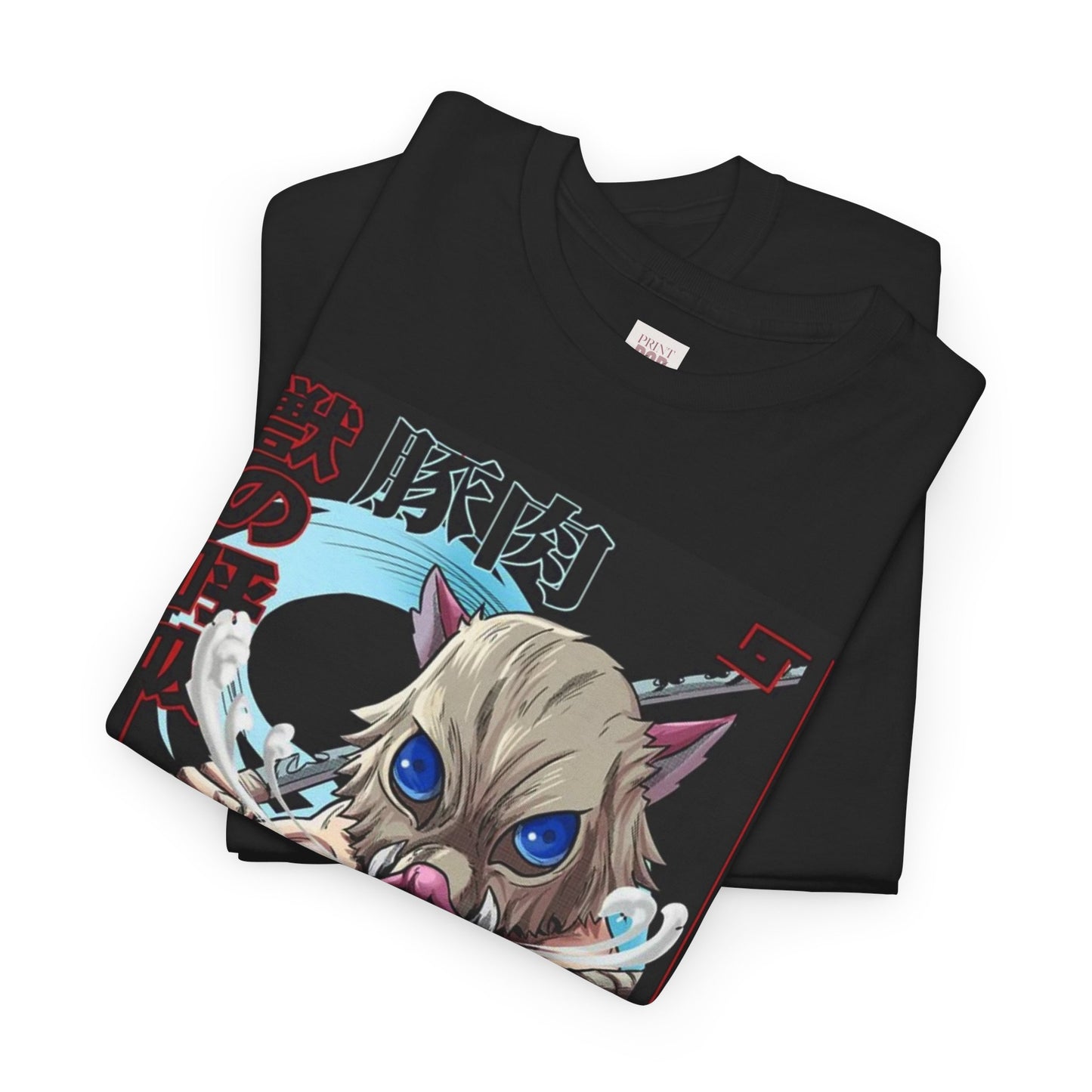 Demon Slayer Inosuke Hashibira Unisex Heavy Cotton Tee - Vibrant and Stylish Design for Otaku Heads