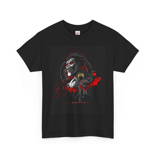 Death Note Light Yagami Unisex Heavy Cotton Tee - Vibrant and Stylish Design for Otaku Heads