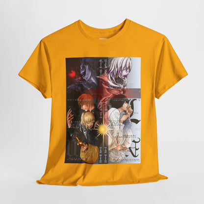 Death Note Unisex Heavy Cotton Tee - Vibrant and Stylish Design for Otaku Heads