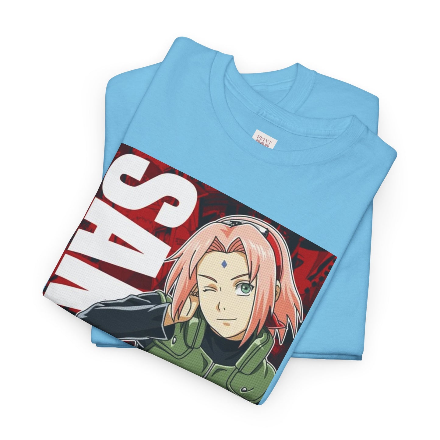 Naruto Shippuden Sakura Unisex Heavy Cotton Tee - Vibrant and Stylish Design for Otaku Heads