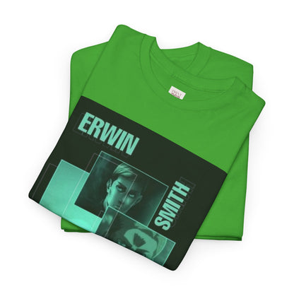 Attack On Titan Erwin Smith Unisex Heavy Cotton Tee - Vibrant and Stylish Design for Otaku Heads