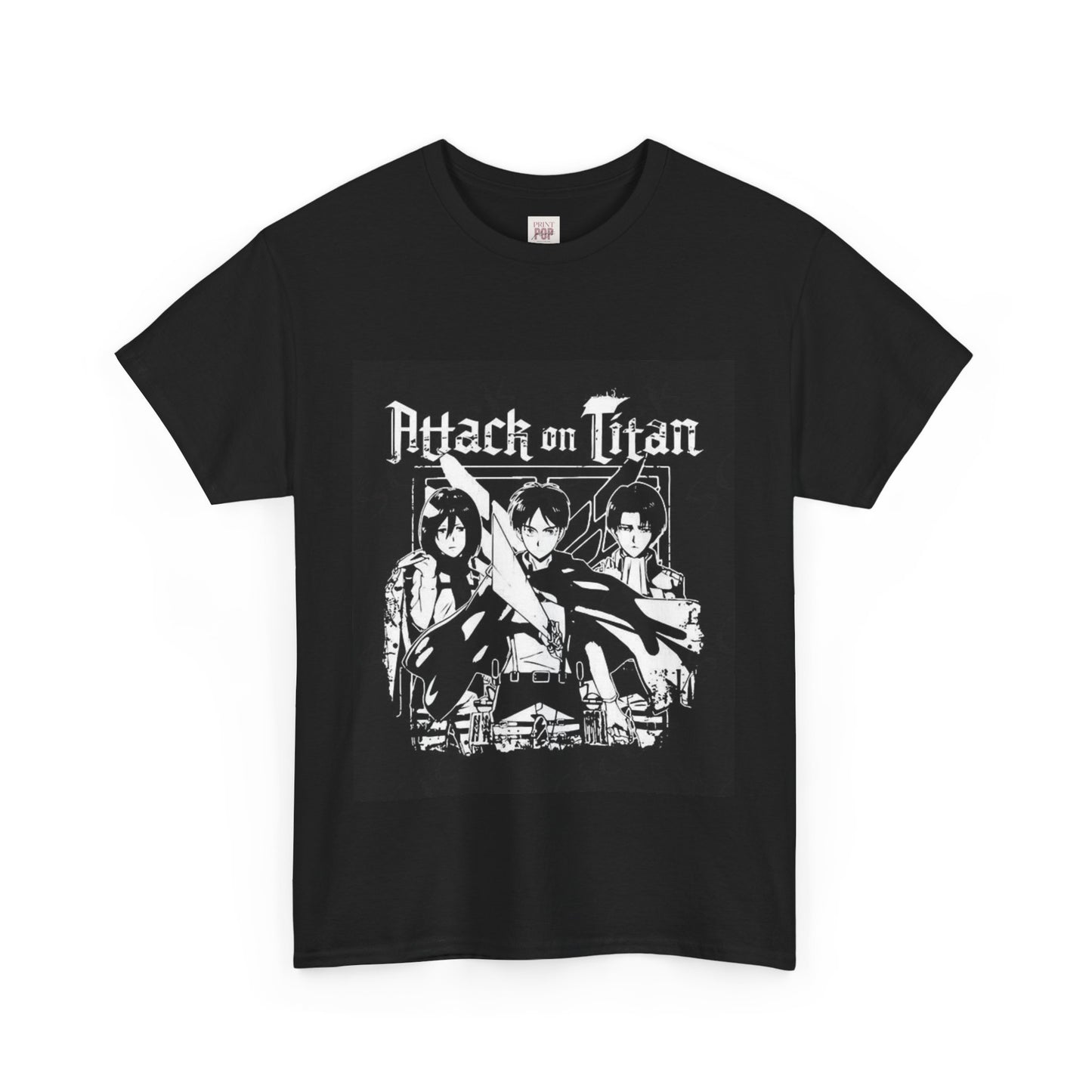 Attack On Titan Unisex Heavy Cotton Tee - Vibrant and Stylish Design for Otaku Heads