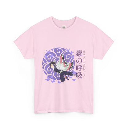 Demon Slayer Kocho Shinobu Unisex Heavy Cotton Tee - Vibrant and Stylish Design for Otaku Heads