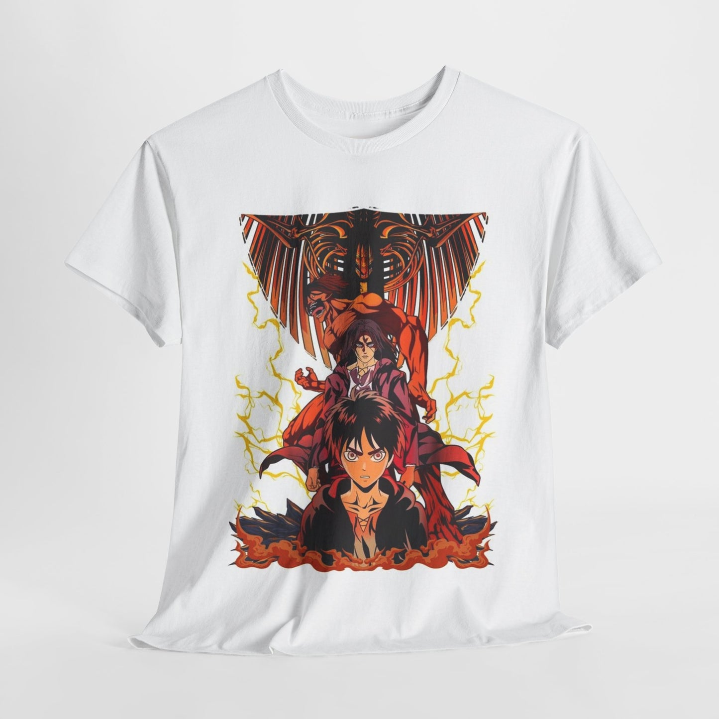 Attack On Titan Unisex Heavy Cotton Tee - Vibrant and Stylish Design for Otaku Heads