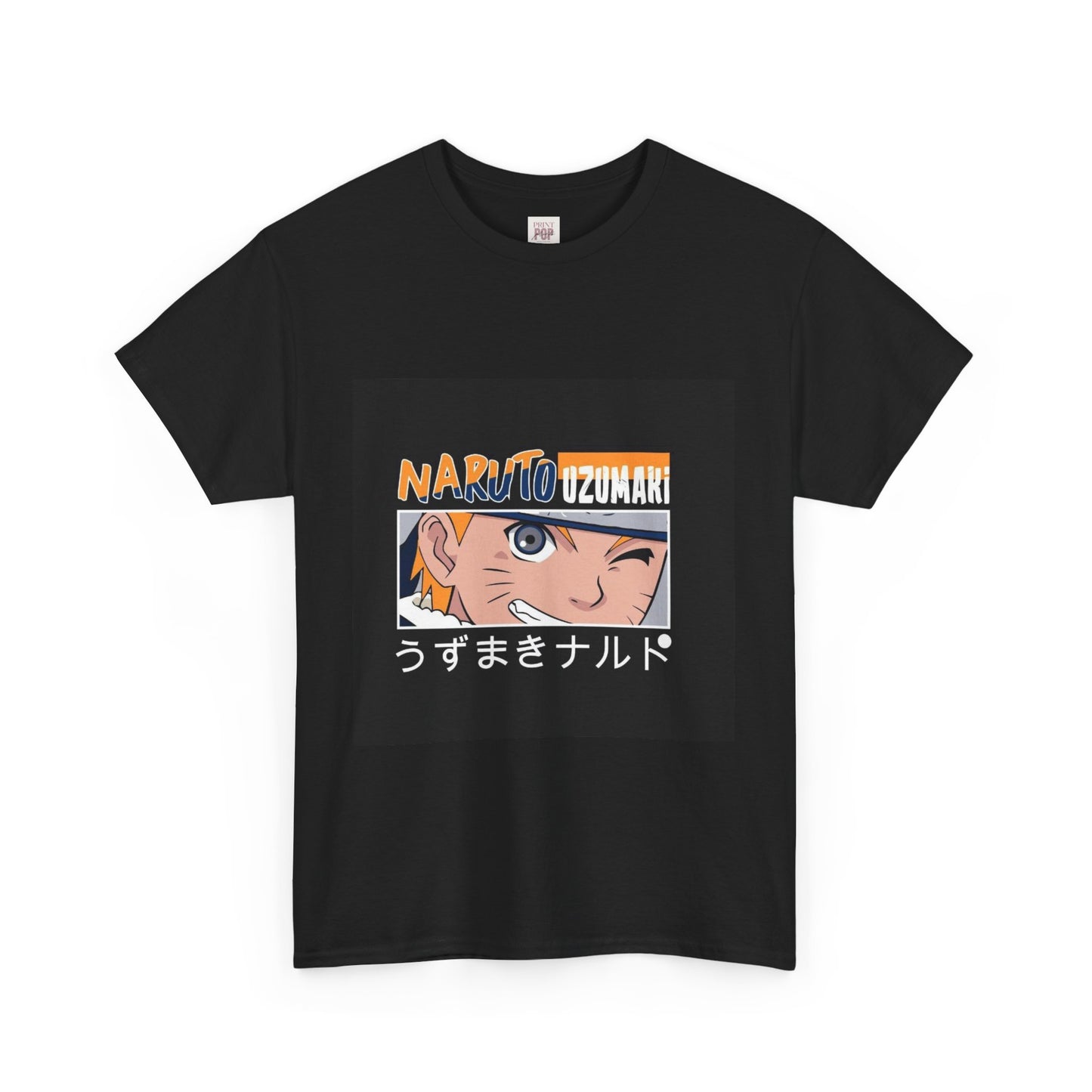 Naruto Shippuden Uzumaki Naruto Unisex Heavy Cotton Tee - Vibrant and Stylish Design for Otaku Heads