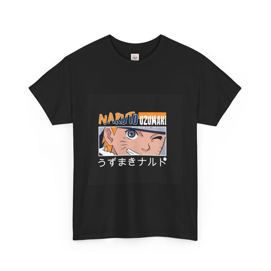 Naruto Shippuden Uzumaki Naruto Unisex Heavy Cotton Tee - Vibrant and Stylish Design for Otaku Heads