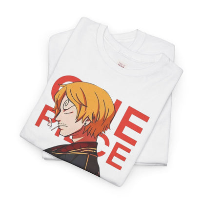 One Piece Sanji Unisex Heavy Cotton Tee - Vibrant and Stylish Design for Otaku Heads