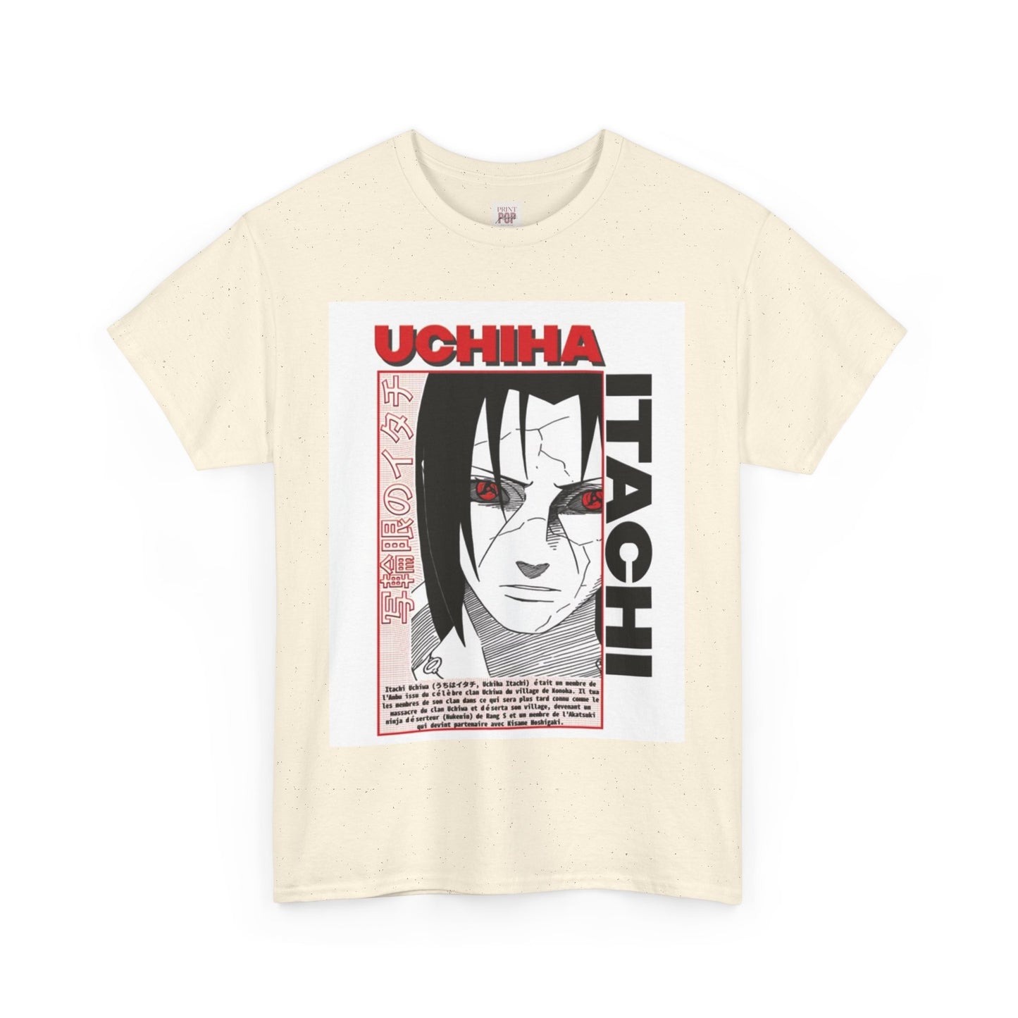 Naruto Shippuden Uchiha Itachi Unisex Heavy Cotton Tee - Vibrant and Stylish Design for Otaku Heads