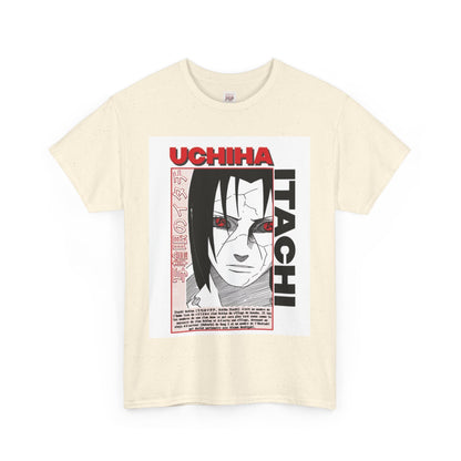 Naruto Shippuden Uchiha Itachi Unisex Heavy Cotton Tee - Vibrant and Stylish Design for Otaku Heads