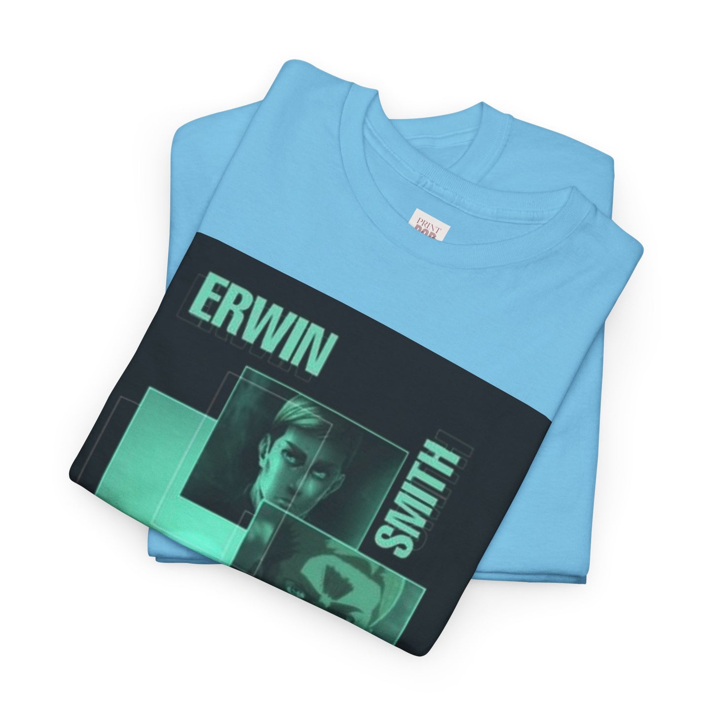 Attack On Titan Erwin Smith Unisex Heavy Cotton Tee - Vibrant and Stylish Design for Otaku Heads