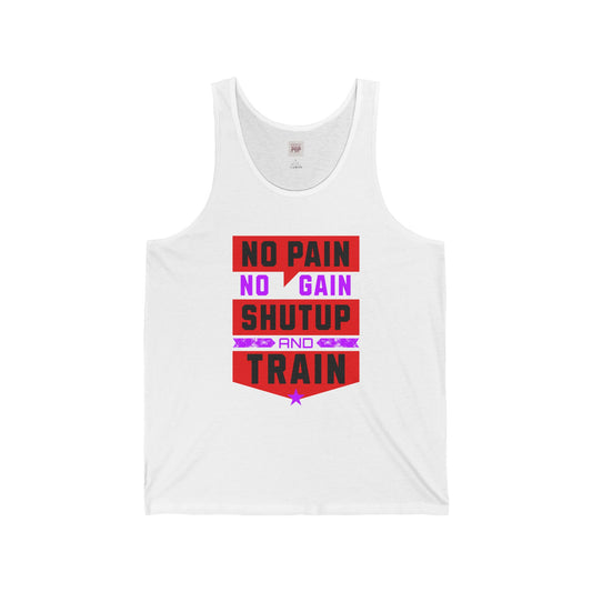 Stylish Unisex Jersey Tank with Gym Quote - Premium and Stylish