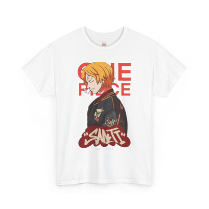 One Piece Sanji Unisex Heavy Cotton Tee - Vibrant and Stylish Design for Otaku Heads