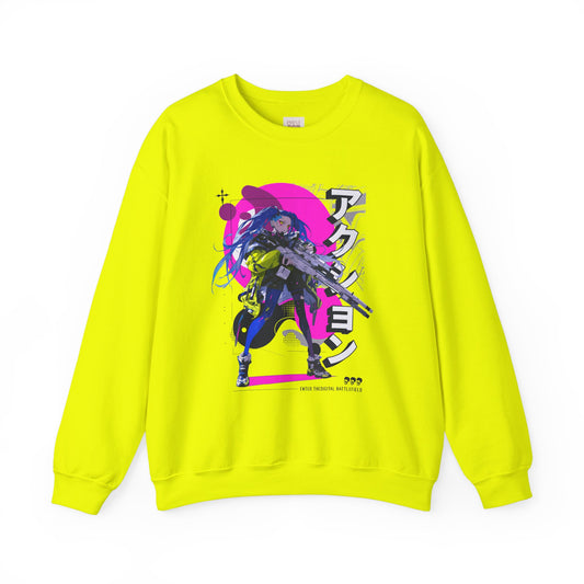 Anime-Inspired Unisex Heavy Blend Sweatshirt - Stylish Graphic Crewneck