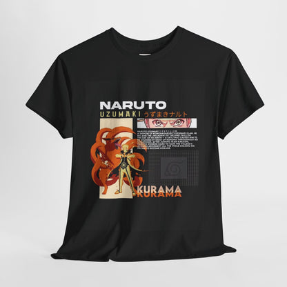 Naruto Shippuden Uzumaki Naruto Unisex Heavy Cotton Tee - Vibrant and Stylish Design for Otaku Heads