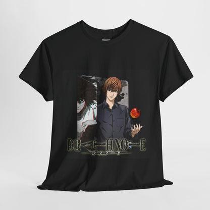 Death Note Unisex Heavy Cotton Tee - Vibrant and Stylish Design for Otaku Heads