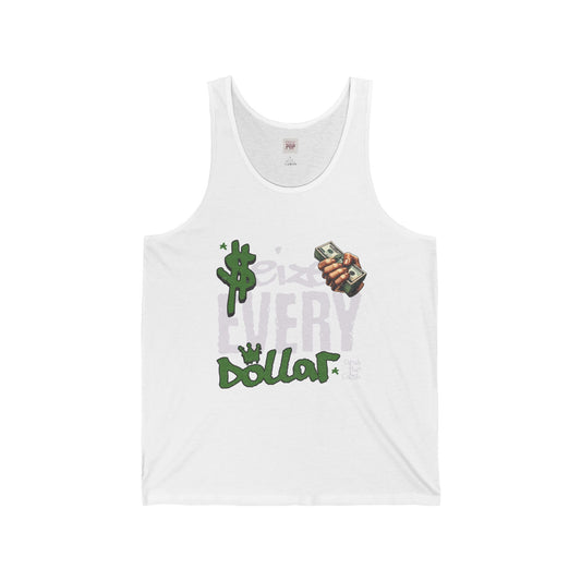 Streetwear Unisex Jersey Tank - '$ix Every Dollar' Graphic Tee